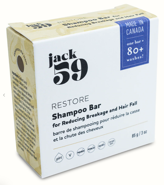 Jack59 RESTORE Shampoo Bar for weak or damaged hair