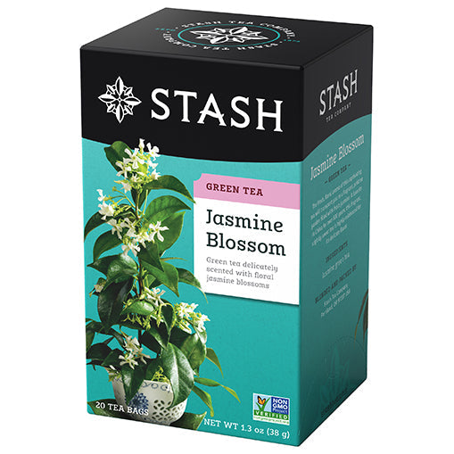 STASH TEA Premium Green Tea & White Tea Blends STASH TEA Premium Green Tea & White Tea Blends Jasmine Blossom Tea 20bg