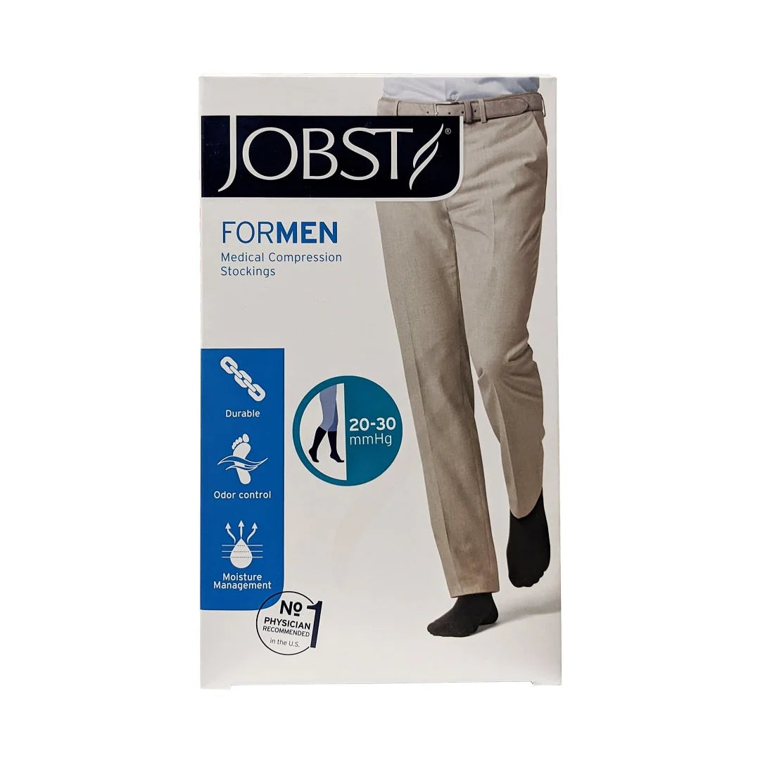 Jobst For Men - Black Knee CT 20-30 mmHg (Large)