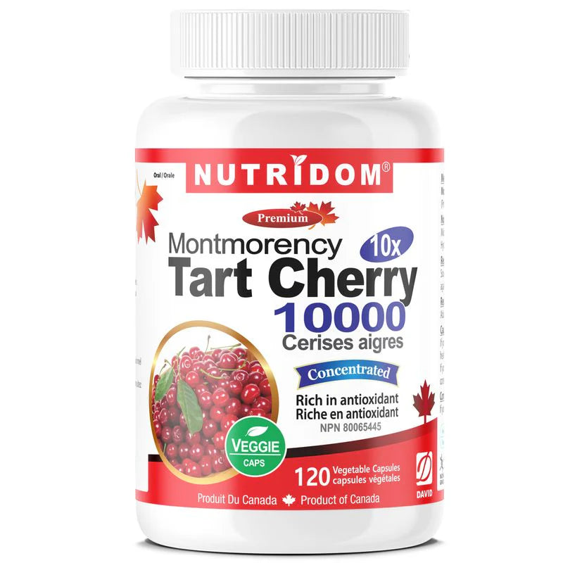 NUTRIDOM® Tart Cherry 10x Montmorency 120 Vcaps