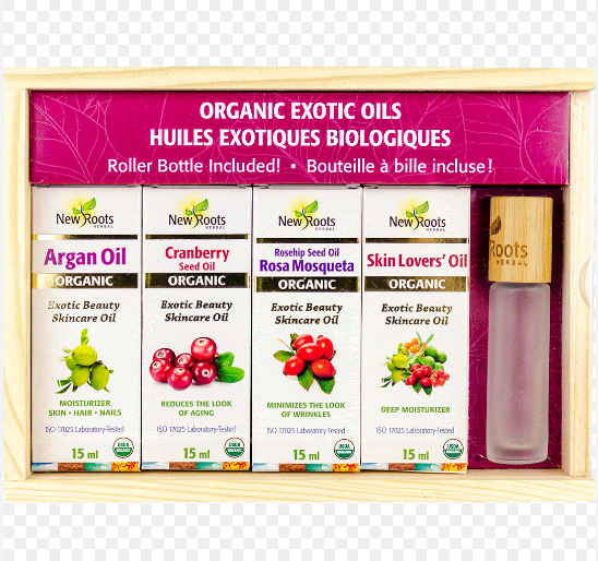 NEW ROOTS    Exotic Oils Gift Set Organic Exotic Oils Collection    Gift Set