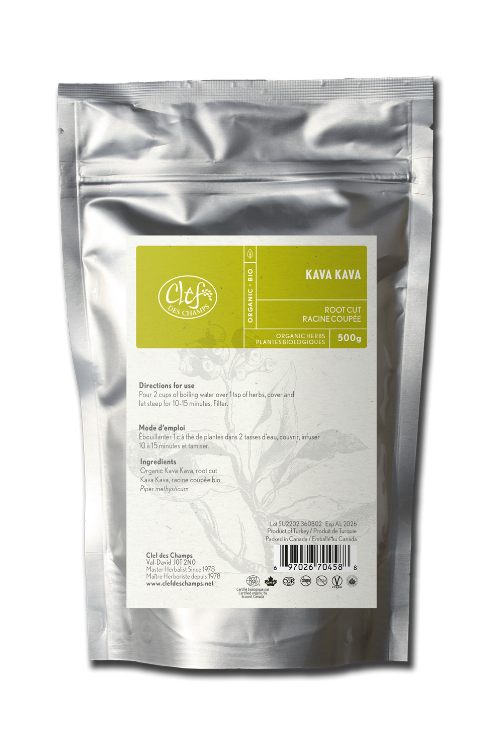 KAVA KAVA Organic 500 GR