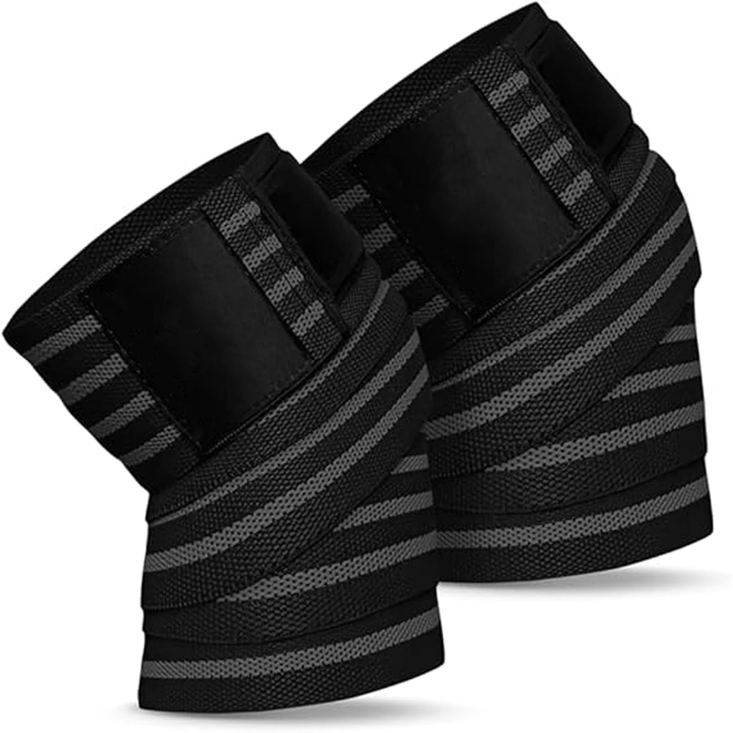 LIFT TECH FITNESS COMP KNEE WRAPS "78" BLACK / GRAY