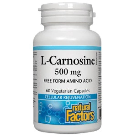 Natural Factors   L-Carnosine 500 mg   60 vcapsvcaps