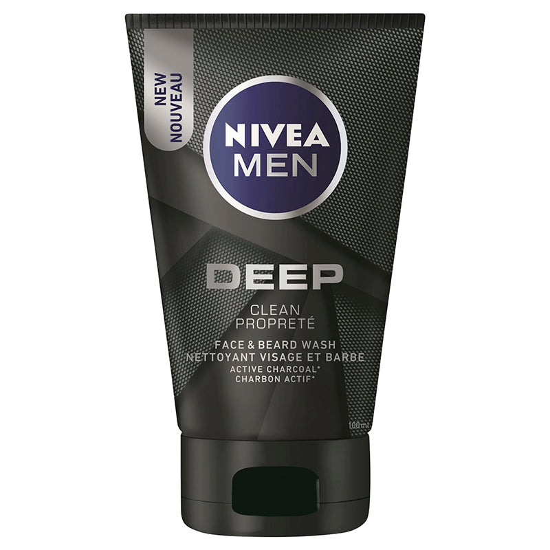 NIVEA MEN DEEP FACE & BEARD WASH 100ML