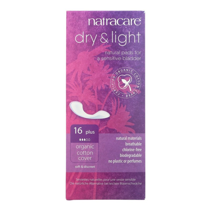 NATRACARE Dry & Light Incontinence Plus 16ct