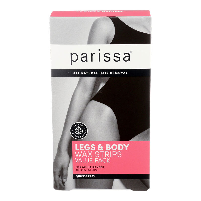 PARISSA WAX STRIPS LEG&BODY VALUE PK 48