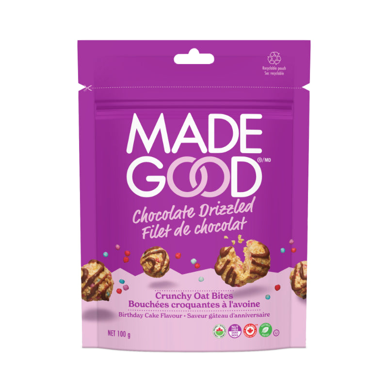 Made Good - Crunchy Drizzled Oat Bites Birthday Cake - 100G