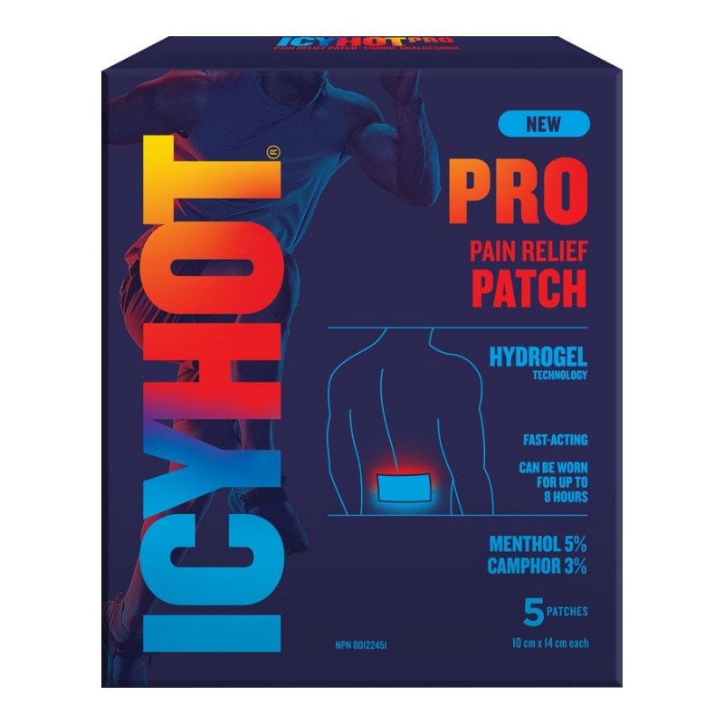 ICY HOT PRO PATCHES 5 PATCH MED.