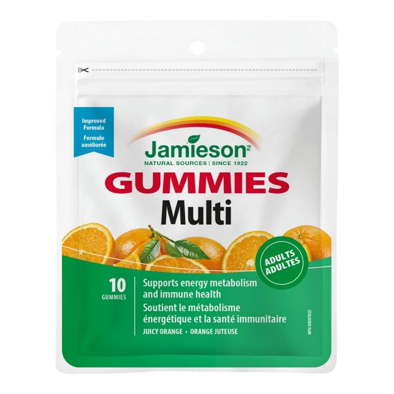 JMS Multivitamin Gummies for Adults Gummy Pouch 10-Gummy