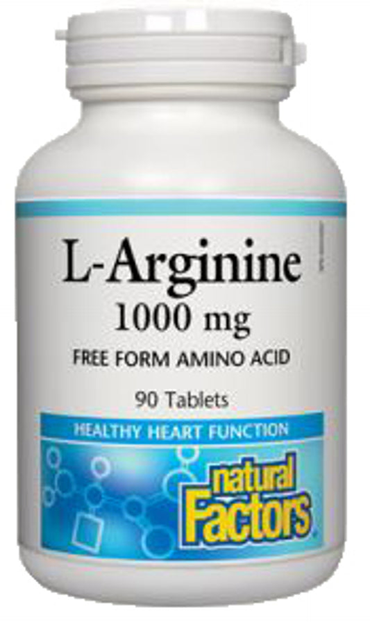 Natural Factors   L-Arginine 1000 mg   90 tabstabs