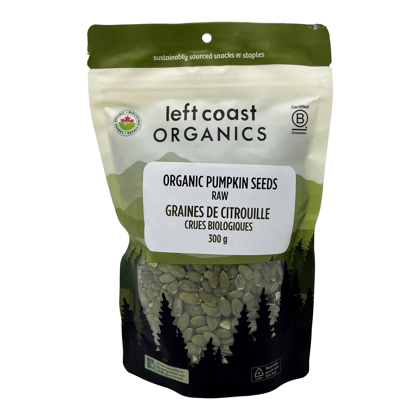 LEFT COAST Organic Pumpkin Seeds 300g