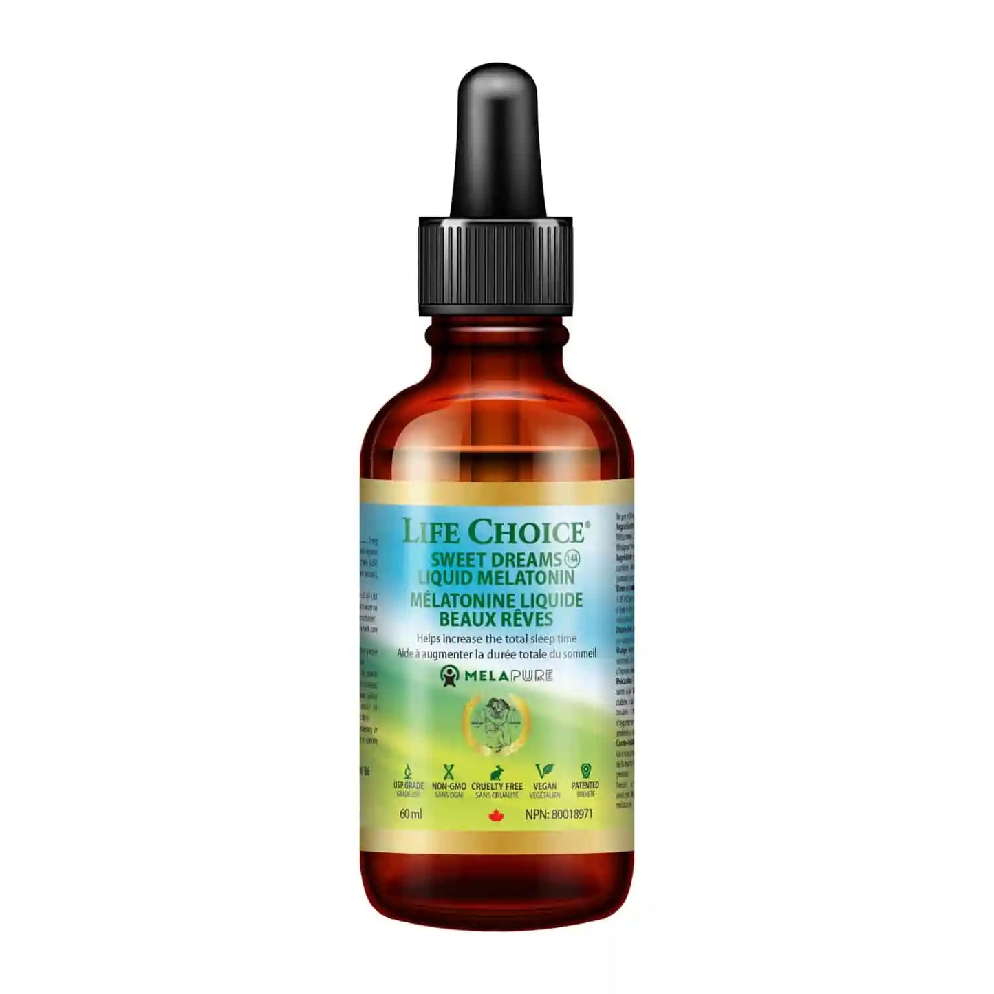 LIFE CHOICE Sweet Dreams Liquid Melapure® Melatonin 60ml