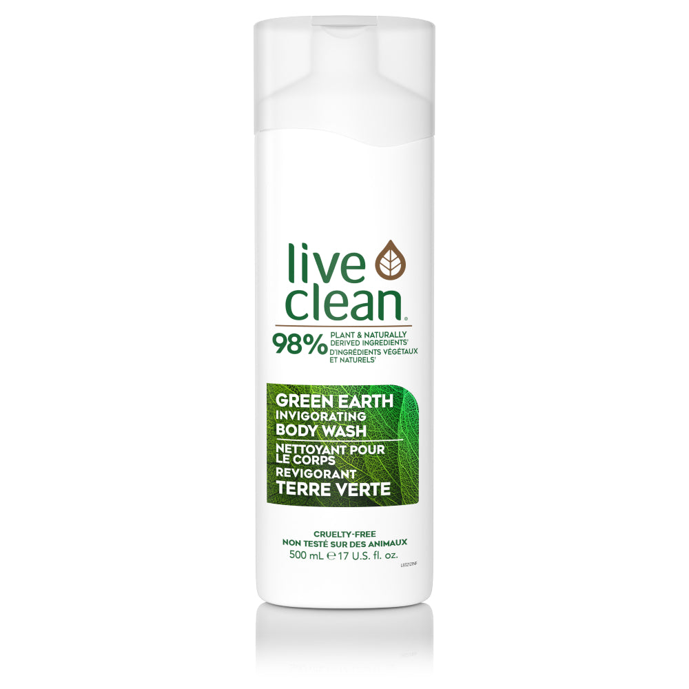 Live Clean Green Earth Invigorating Body Wash 500ml