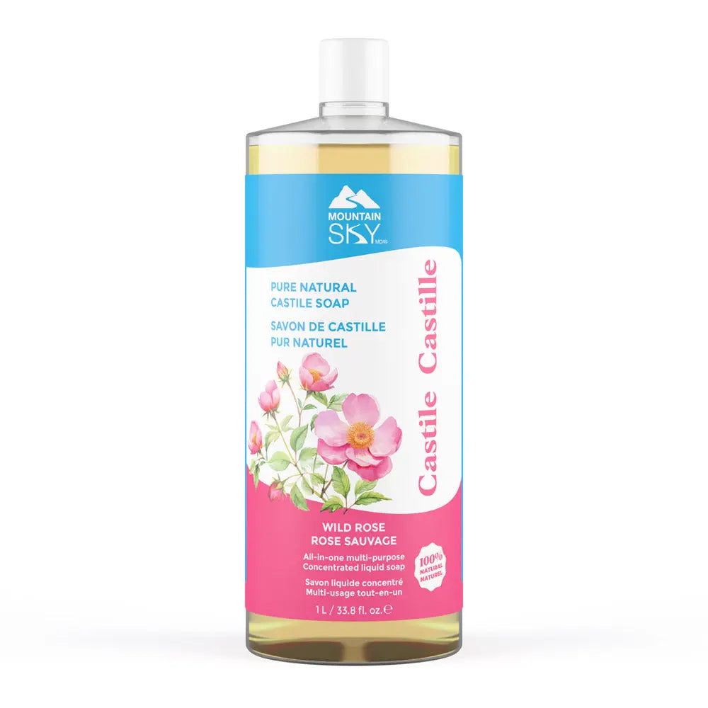 Mountain Sky Soaps - Castile Soap Wild Rose - 1L