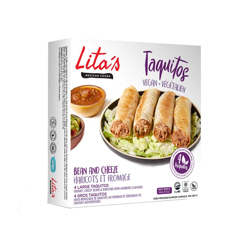 LITA’S MEXICAN FOODS - Taquitos, Bean & Cheeze 280g