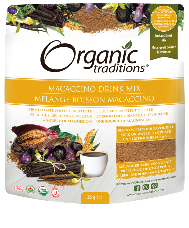 Organic Traditions - Macaccino Drink Mix   227g