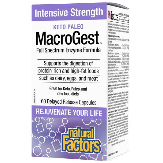 Natural Factors   MacroGest Keto Paleo Intensive Strength   60DR vcap