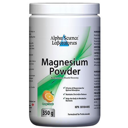 Alpha Science Laboratories_Magnesium Powder | Orange Flav 350 g
