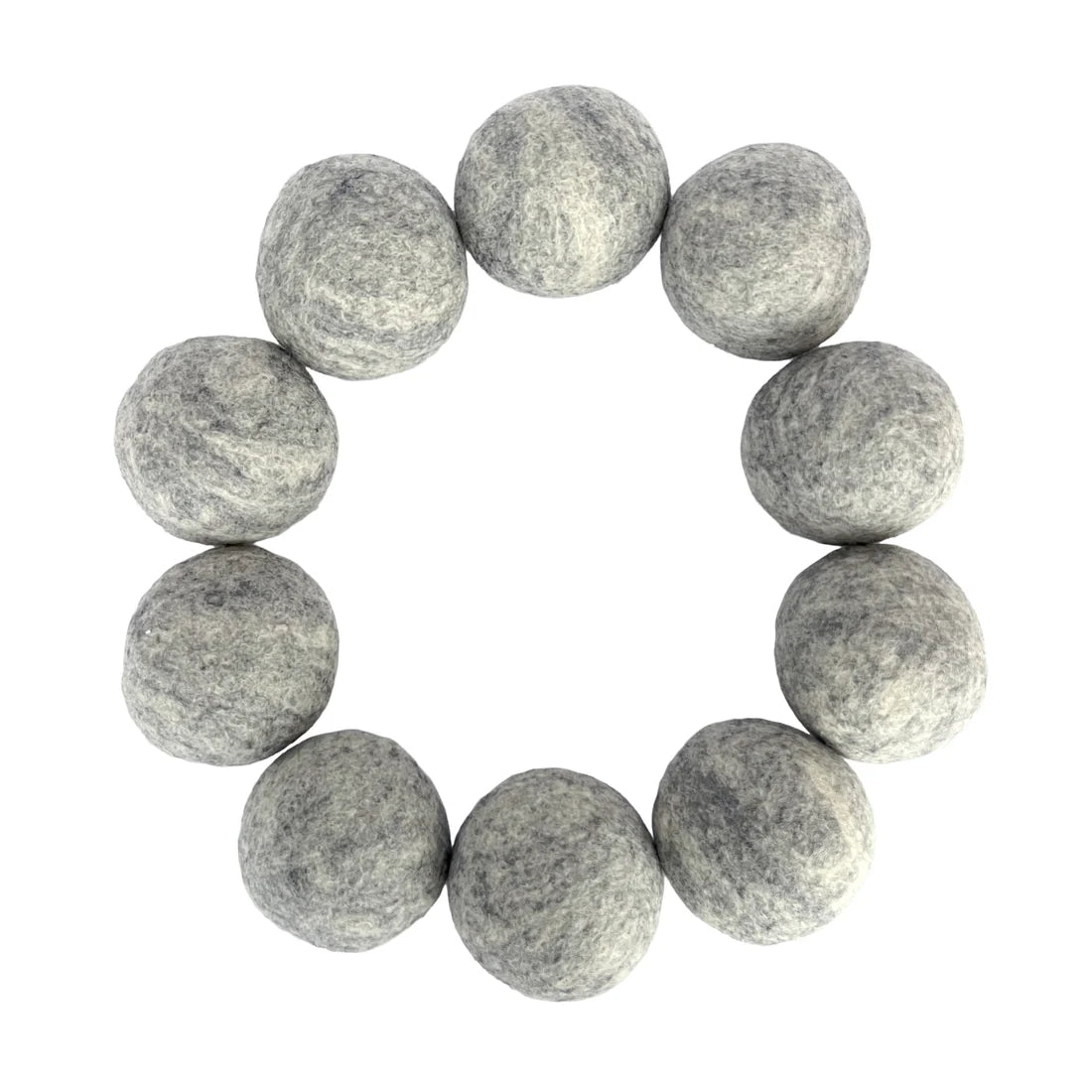Moss Creek Wool Works - Pure Wool Dryer Balls 50pc - Grey