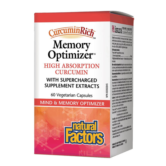 Natural Factors   CurcuminRich™ Memory Optimizer High Absorption Curcumin   60 vcapsvcaps