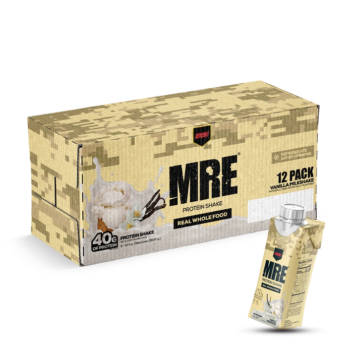 Redcon1 MRE Protein RTD Vanilla Milkshake 500 mL - Case of 12