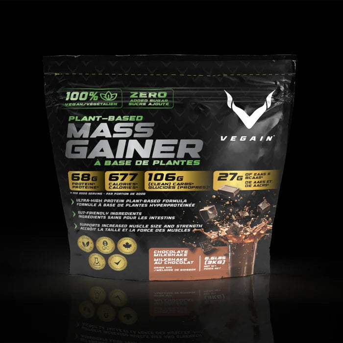 VEGAIN - NEW BRAND Plant-Based MASS GAINER - Chocolate Milkshake - Coming Soon 3 kg 6.6lbs