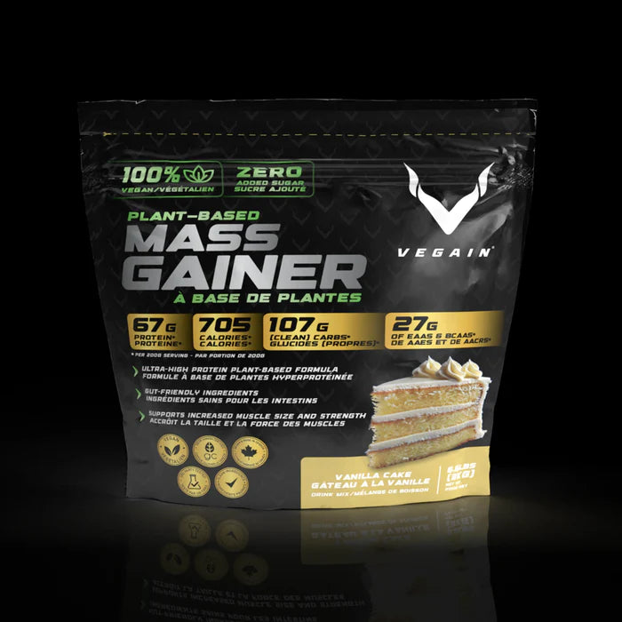 VEGAIN - NEW BRAND Plant-Based MASS GAINER - Vanilla Cake - Coming Soon 3KG 6.6LBS