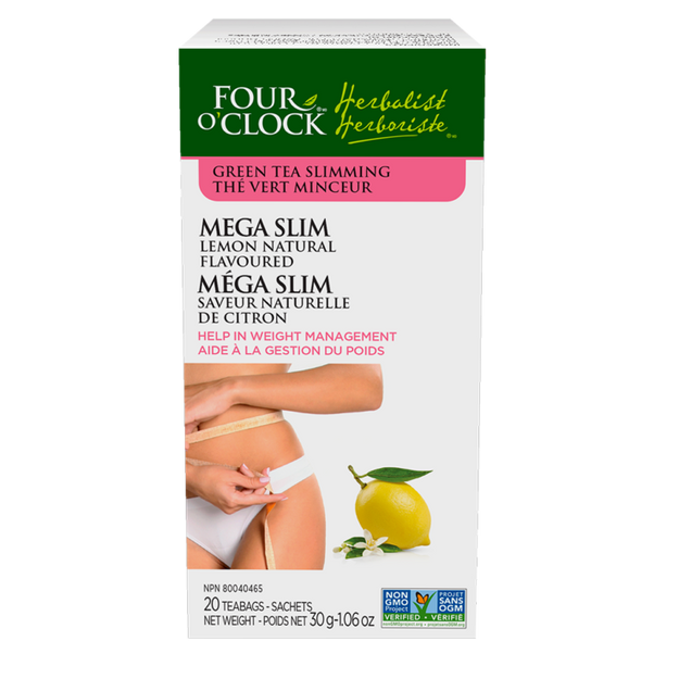 Four O'Clock   Mega-Slim Lemon Green Tea  20bg