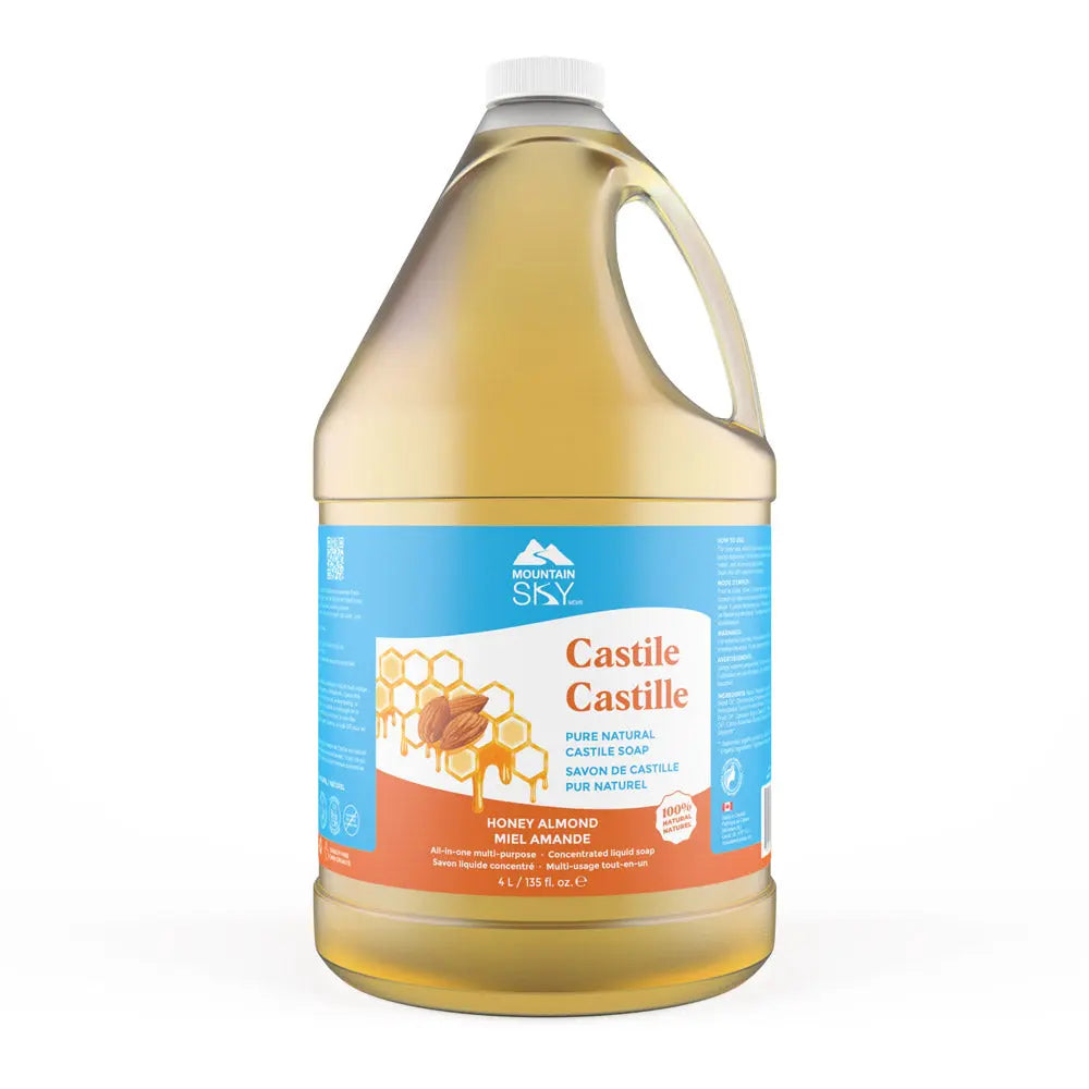 Mountain Sky Soaps - Castile Soap Honey Almond - 4L