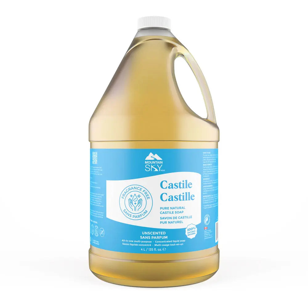 Mountain Sky Soaps - Castile Soap Unscented - 4L