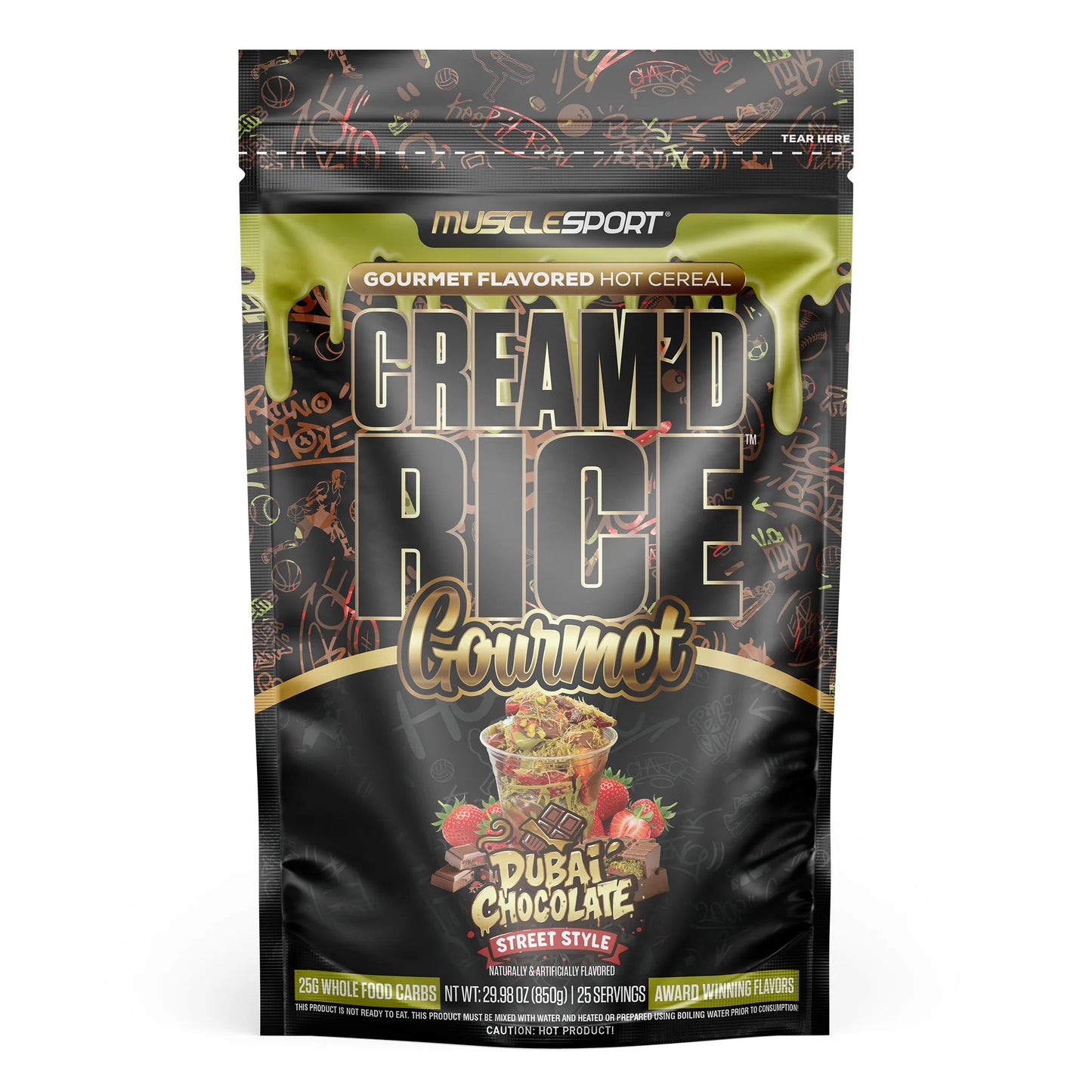 MUSCLE SPORT - CREAM'D RICE - 25srv - DUBAI CHOCOLATE STREET STYLE