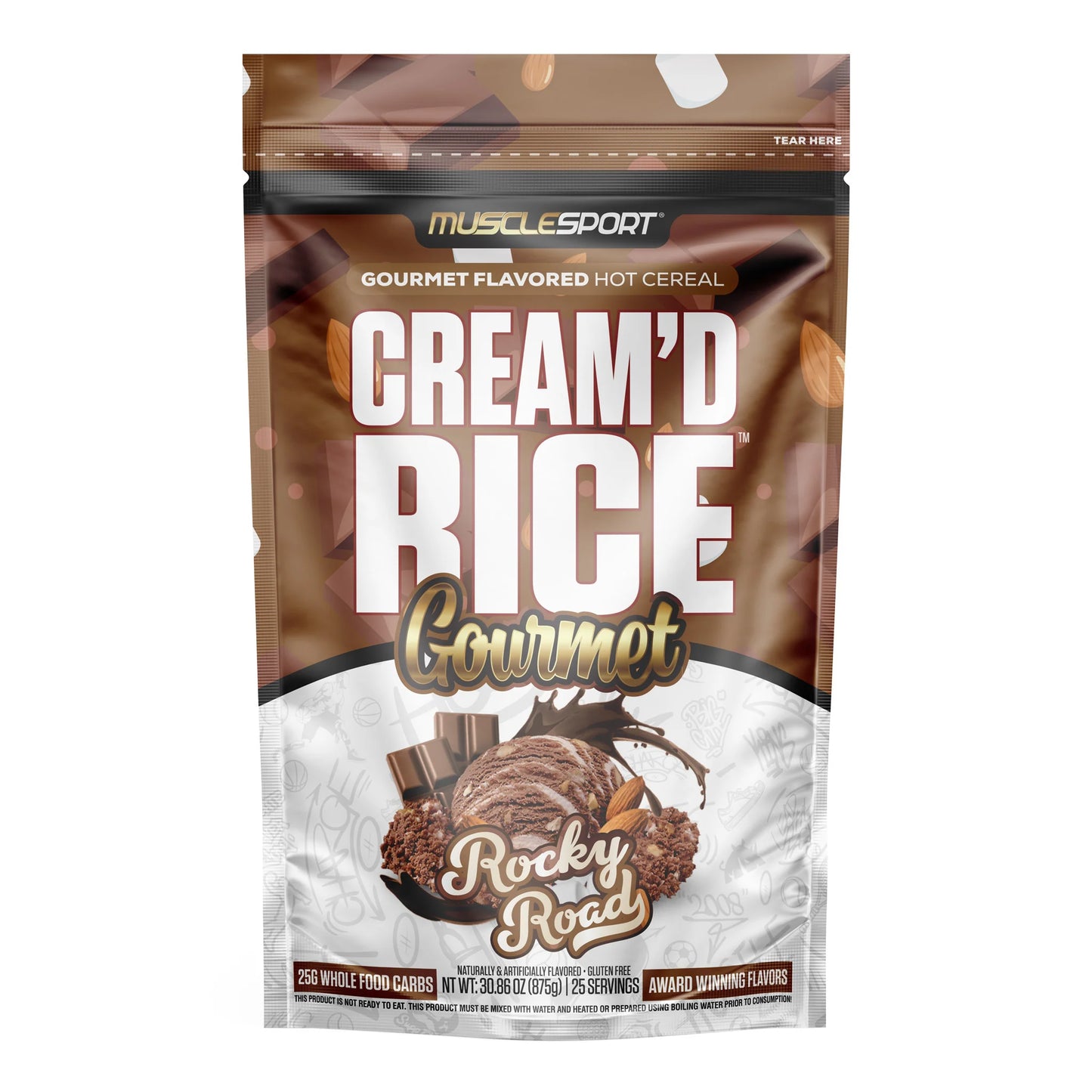 MUSCLE SPORT - CREAM'D RICE - 25srv - ROCKY ROAD