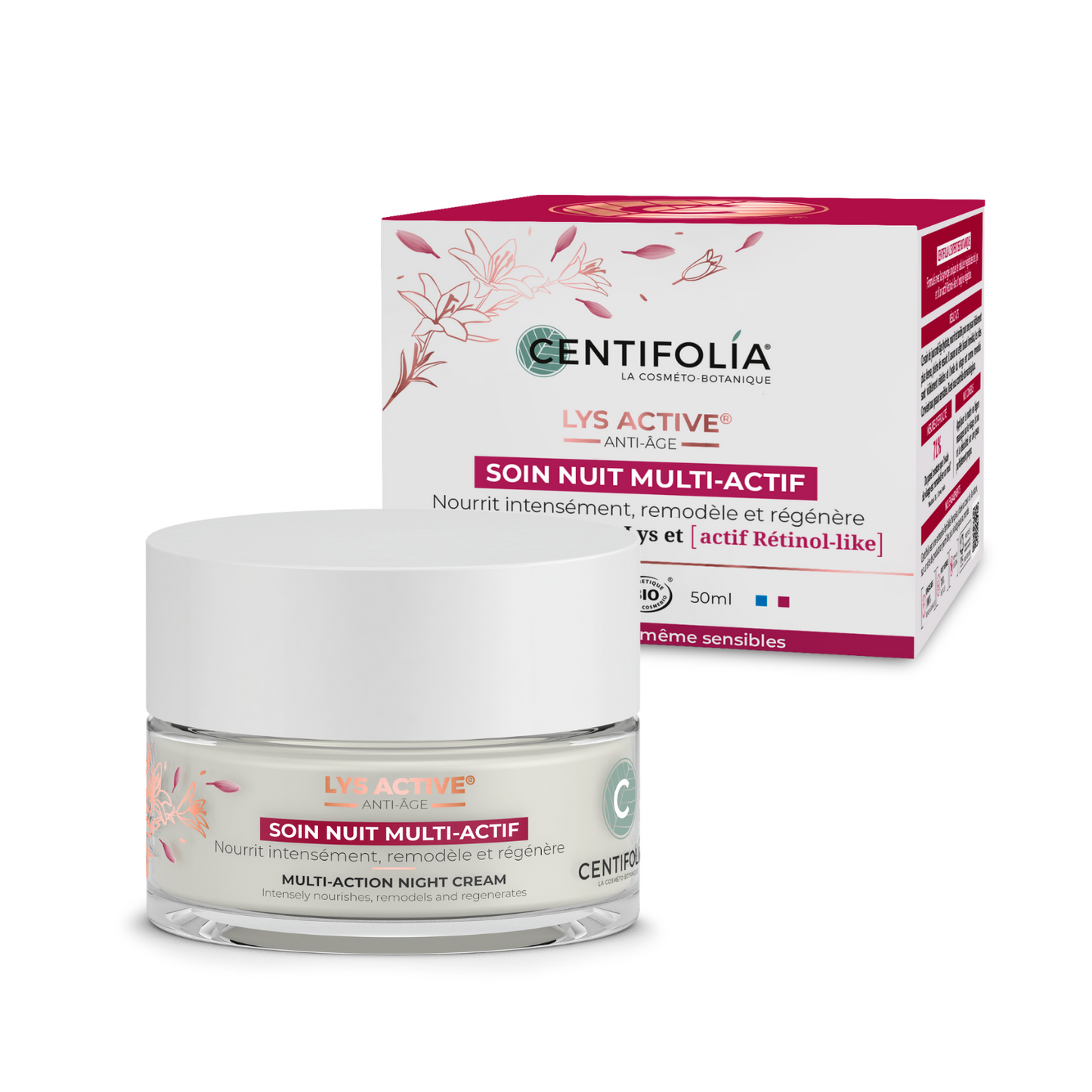 Centifolia - Multi-action night cream Lys Active - 50 mL