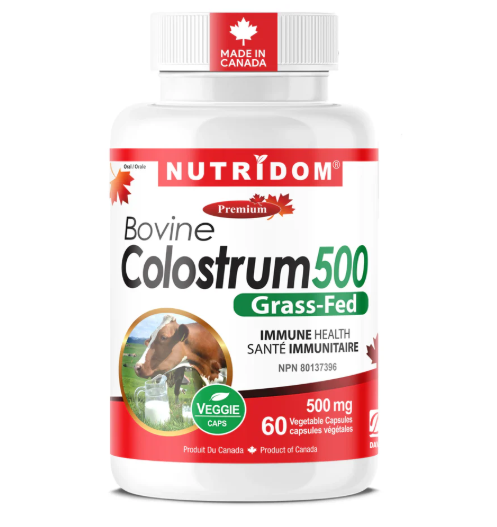 NUTRIDOM® Bovine Colostrum 500 60 Vcaps - NEW