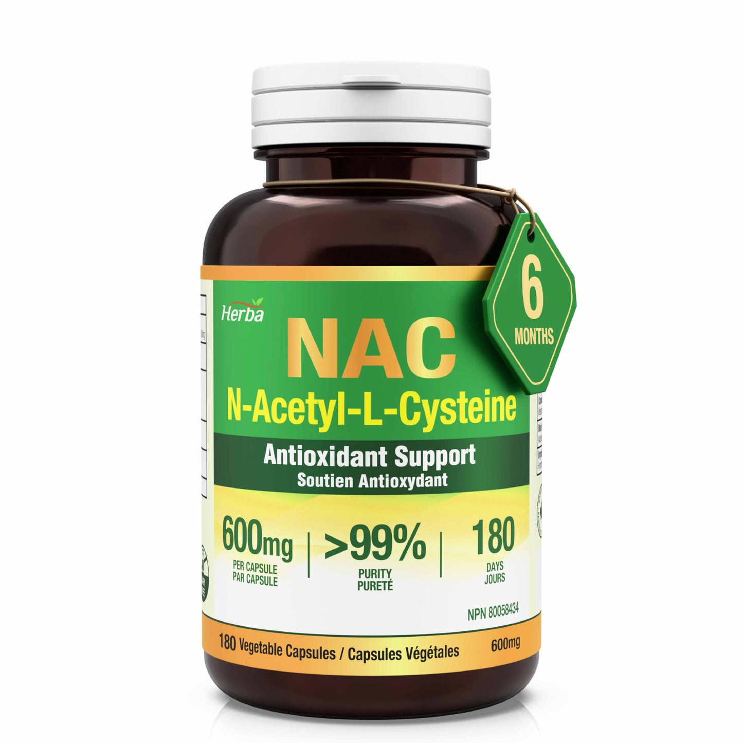 Herba NAC 600mg - 180 Capsules