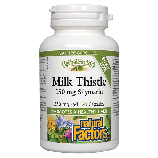 Natural Factors HerbalFactors® Milk Thistle 150 mg 120 caps