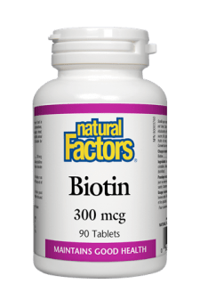 Natural Factors   Biotin 300 mcg   90 tabstabs