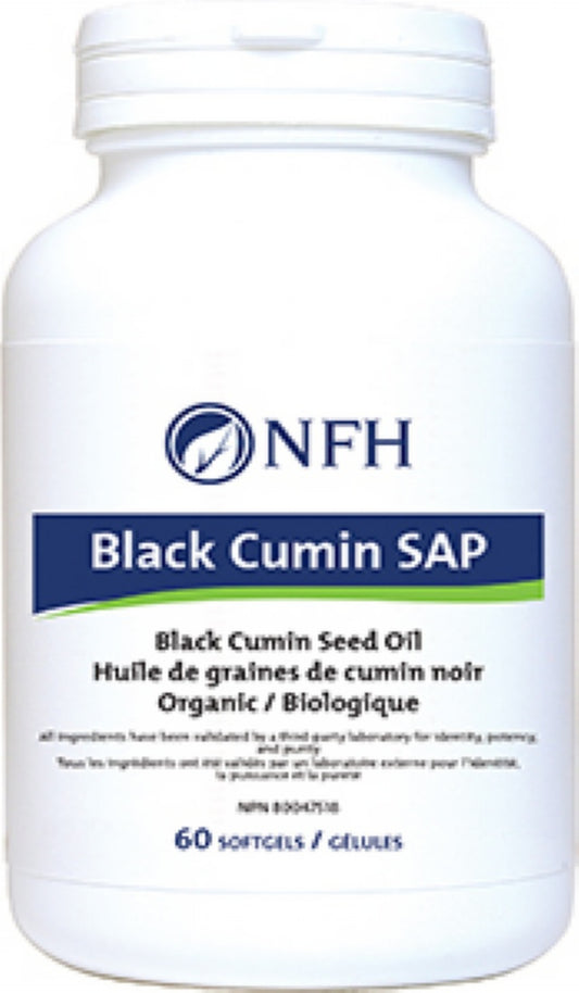Black Cumin SAP (500 mg organic black cumin seed oil/softgel) 60 softgels -