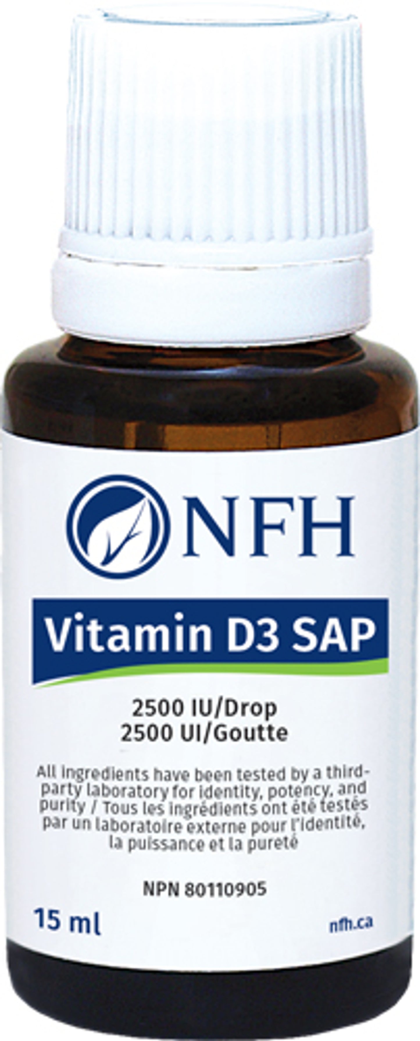 Vitamin D3 SAP Liquid (2500 IU, 62.5 mcg/drop) 15 ml -
