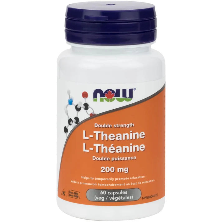 NOW L-Theanine 200mg with Inositol 100 mg 60vcap