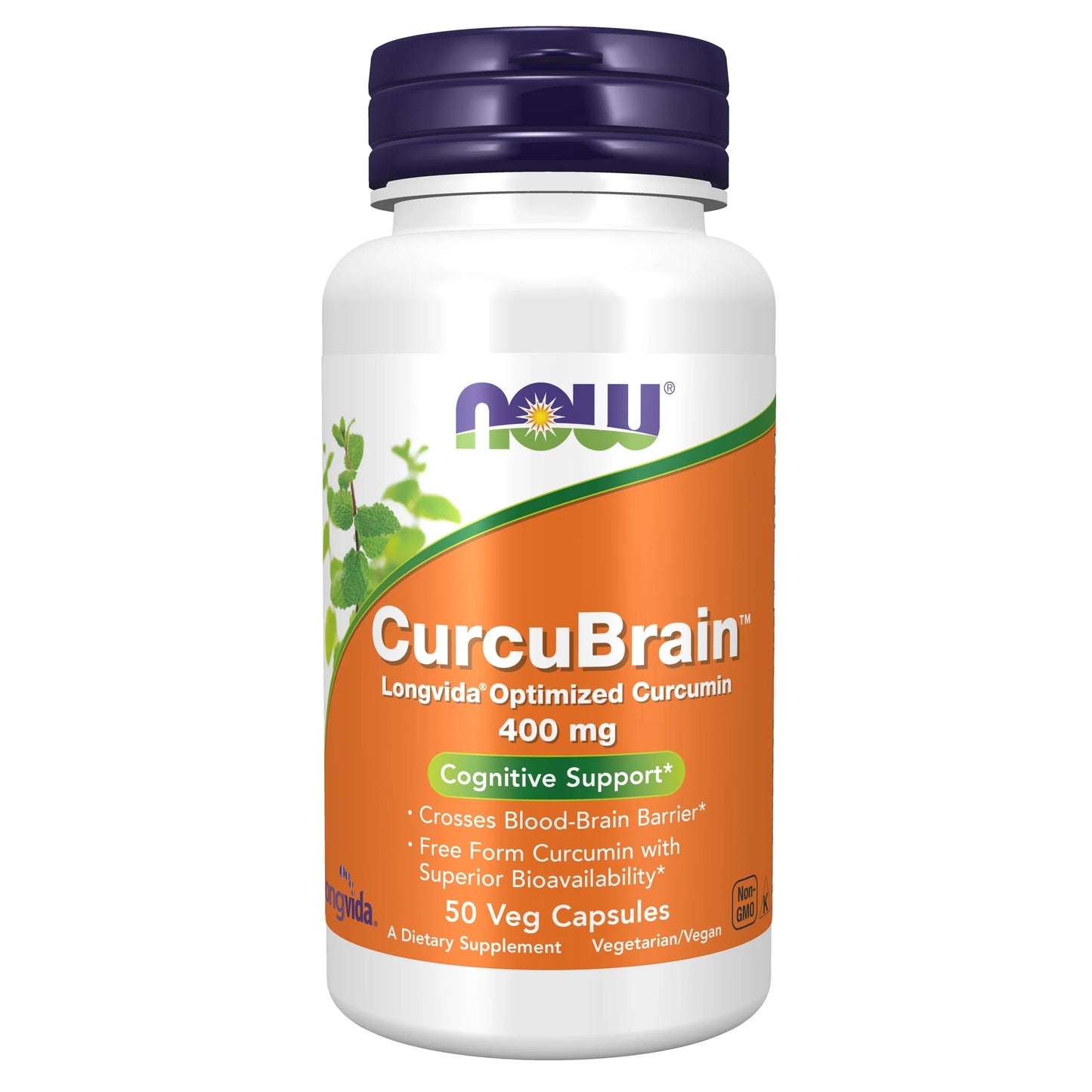 NOW CurcuBrain™ Longvida® 400mg 50vcap