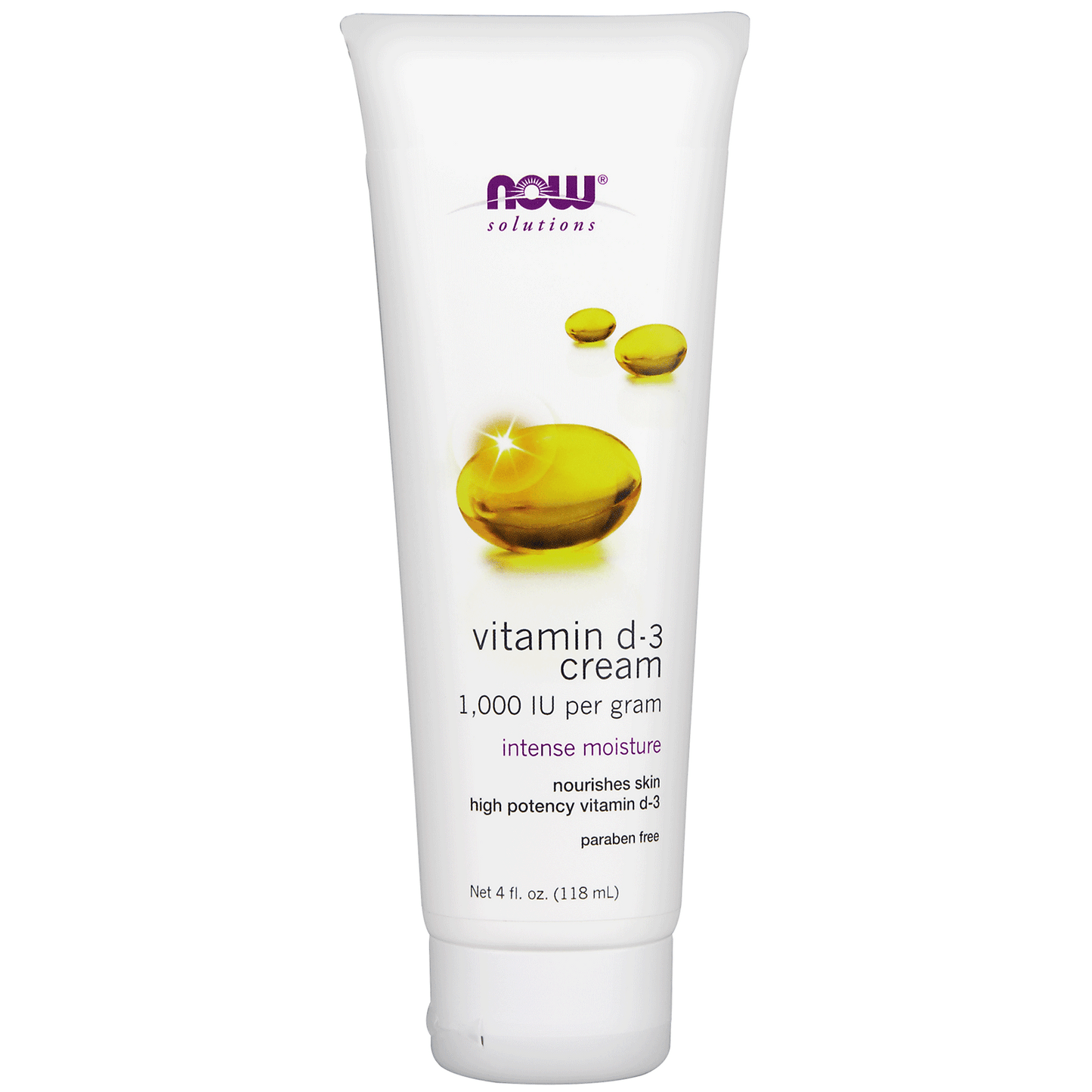 NOW Vitamin D-3 Cream 118mL