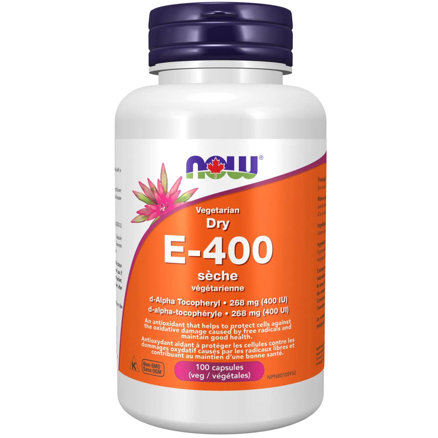 NOW Veg Dry E-400 IU 100 vcaps