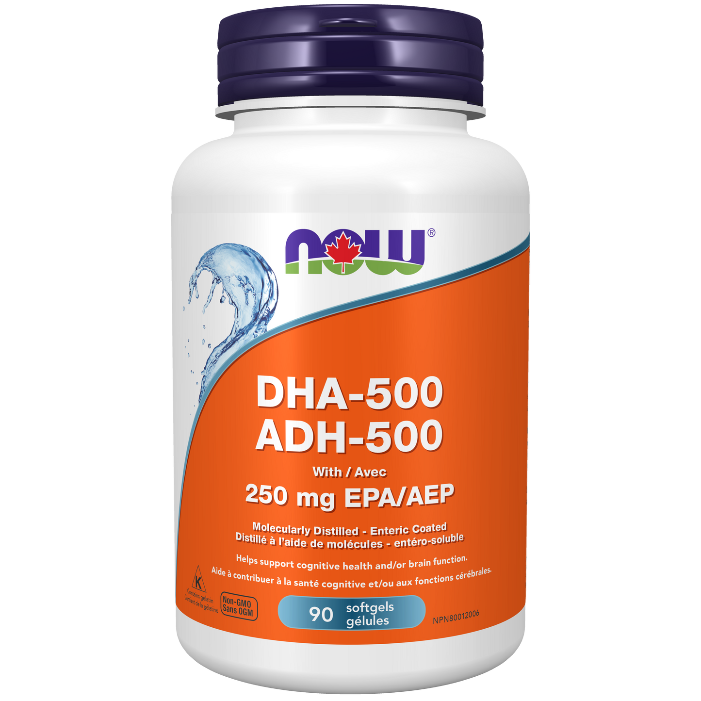NOW DHA-500 1000mg 90gel