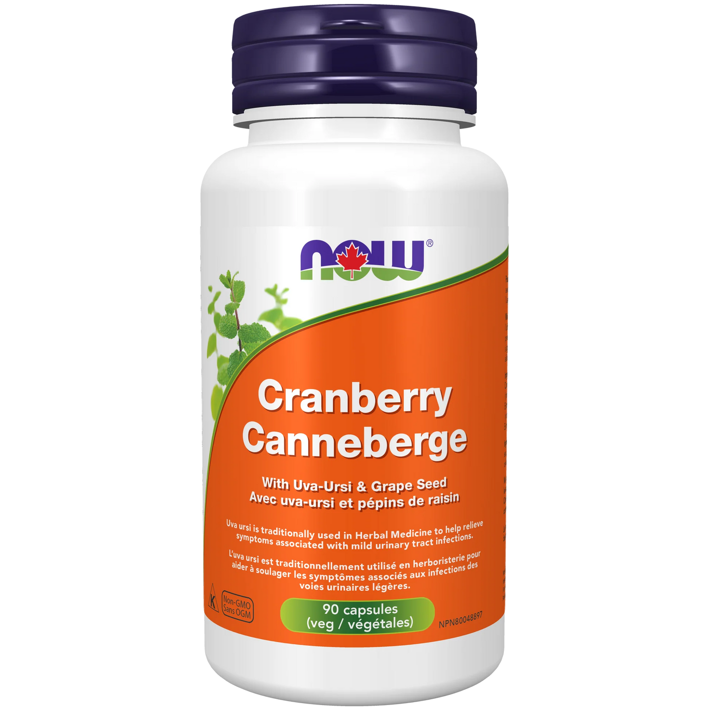 NOW Cranberry Extract Max Strength w/Uva Ursi 90vcap