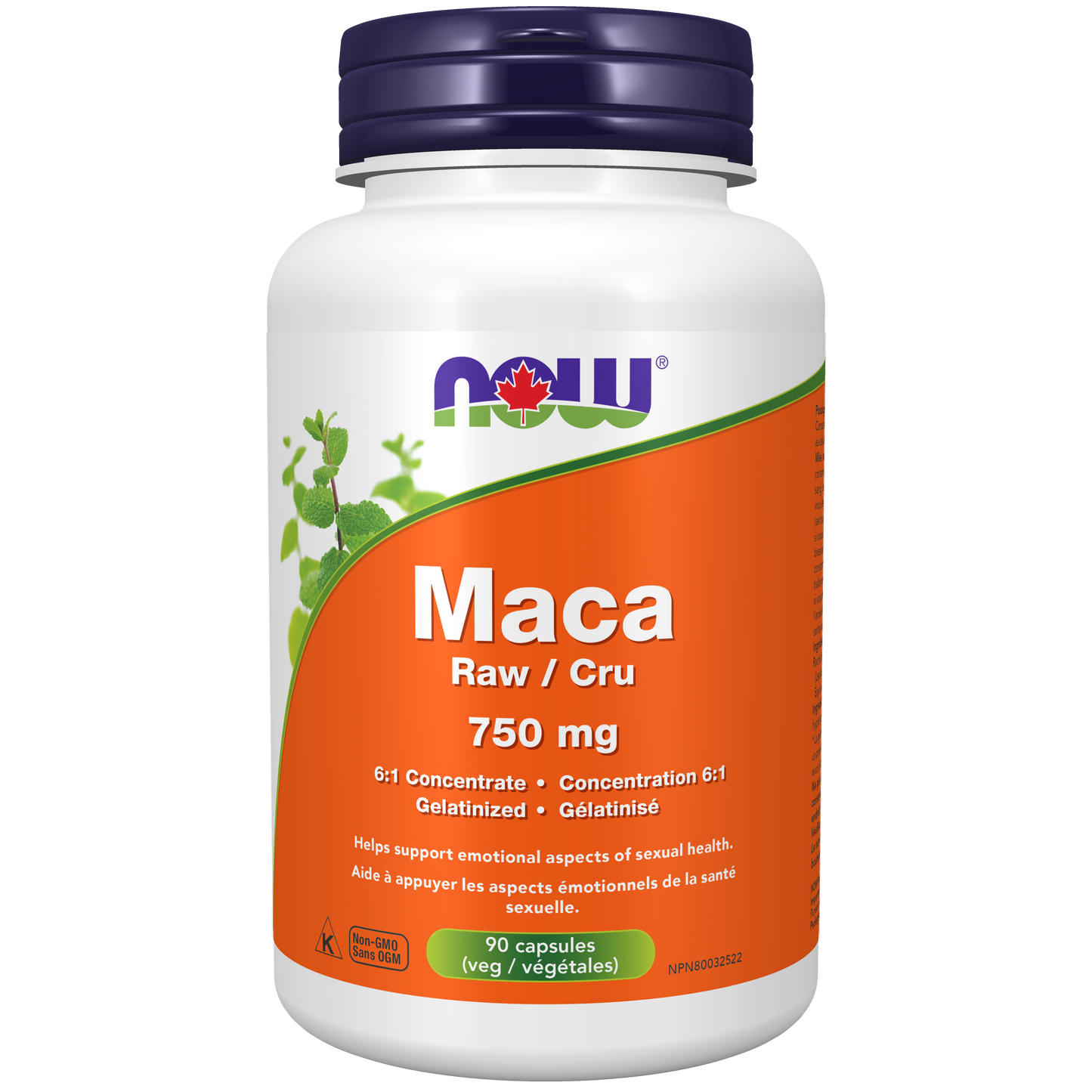 NOW Maca 6:1 Ext 750mg 90vcap