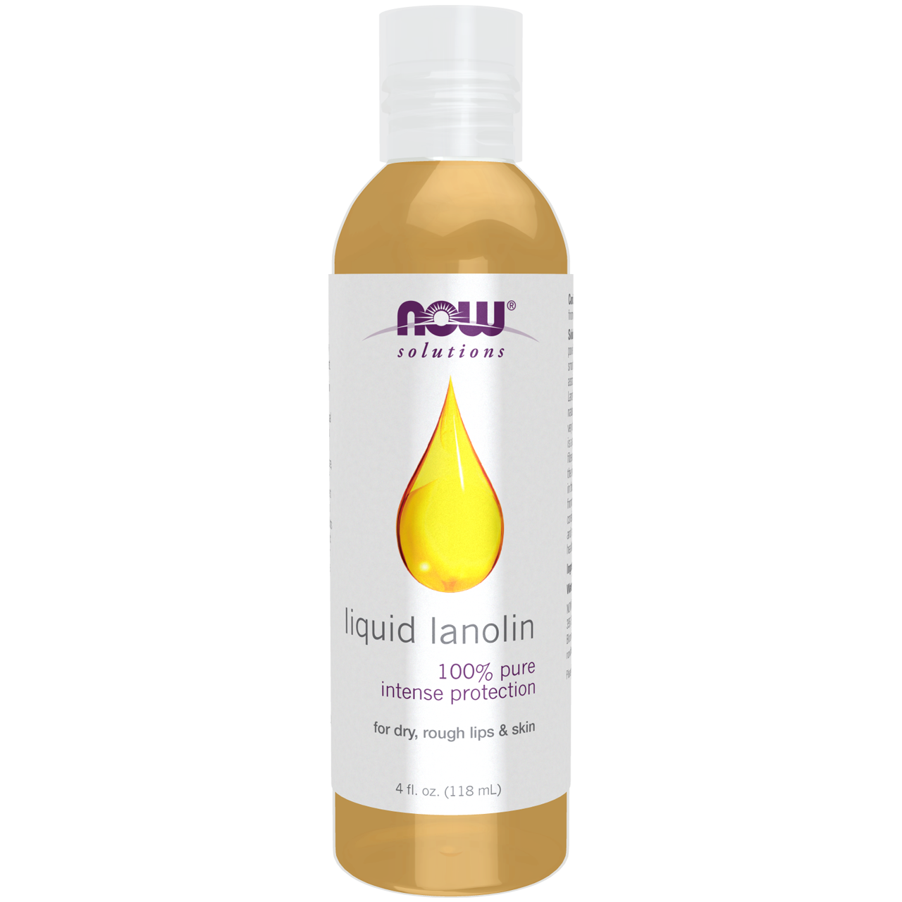 NOW Lanolin Liquid, 100% Pure (Hexane-Free) 118mL