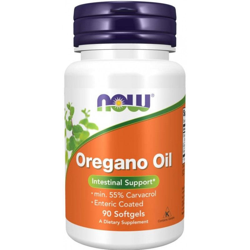 NOW Oregano Oil, Enteric Coated 90gel