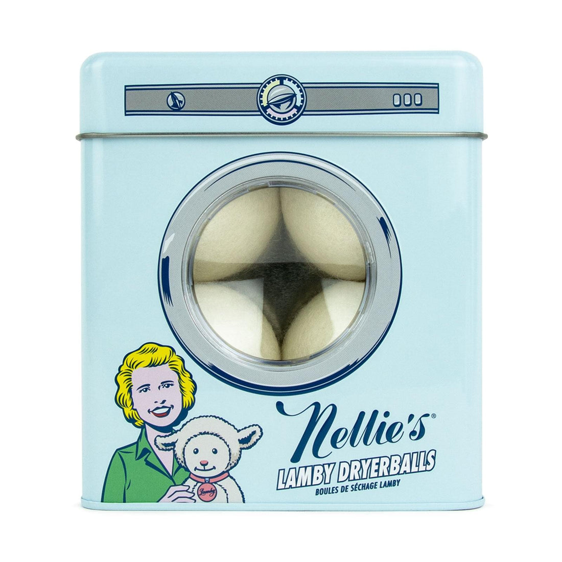 MOSS CREEK WOOL WORKS 75 Dryer Balls+Laundry Tub Prepack